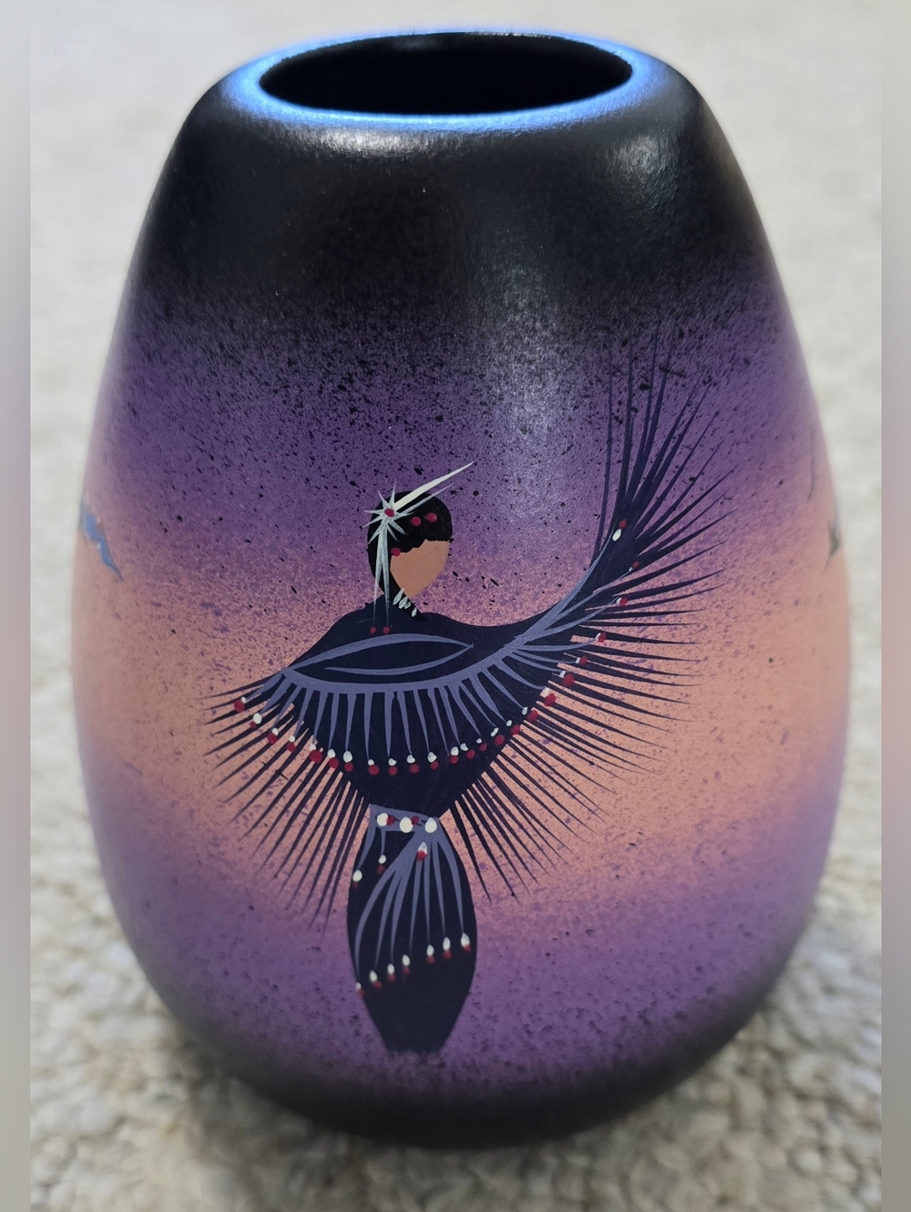 Mystic Maiden Cedar Mesa Ceramic Navajo Pottery Pot Vase Home Decor
